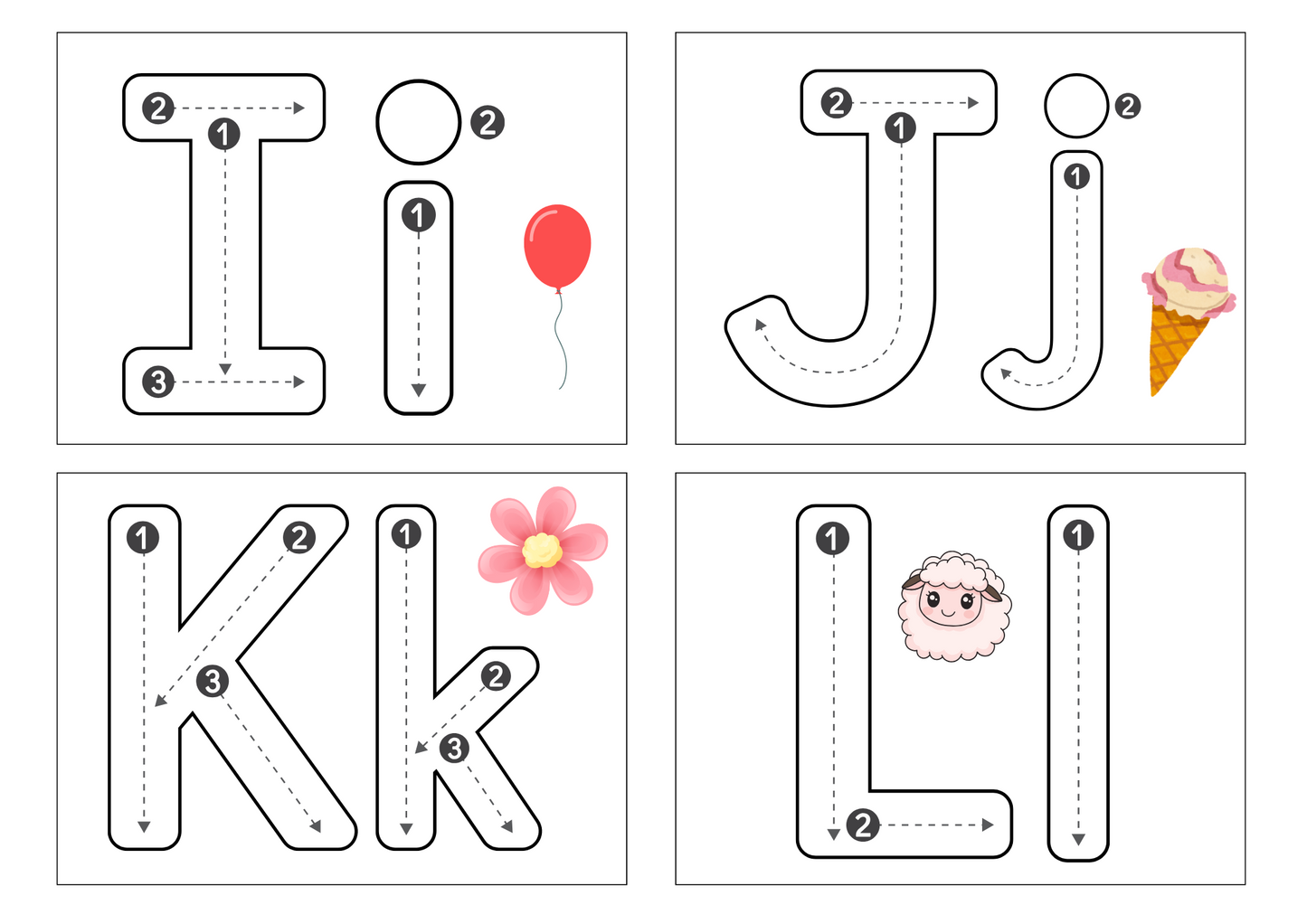 jäljennä aakkoset ja opi