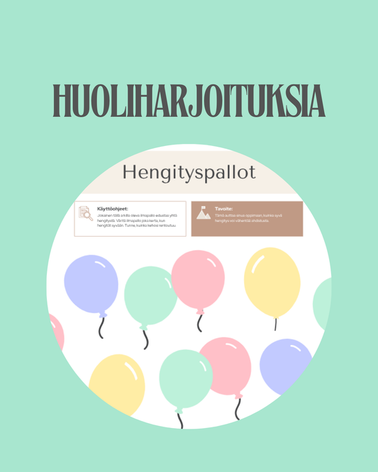 Huoliharjoituksia hengityspallot