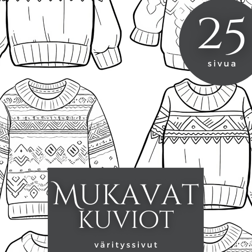 Rauhoittavat kuviot – Värityskirja aikuisille rentoutumiseen –  (PDF) 🎨