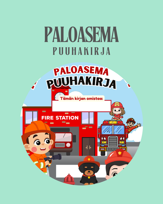 Rohkeat sankarit – Tulostettava palomies puuhakirja lapsille (PDF)
