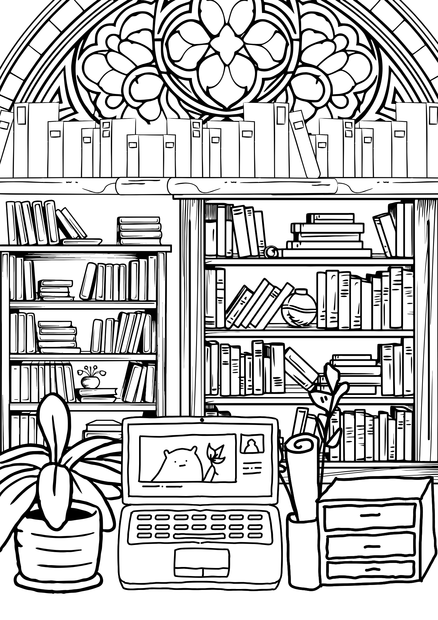 Rentoudu värittäen – Aikuisten värityssivut (15 sivua, tulostettava PDF)