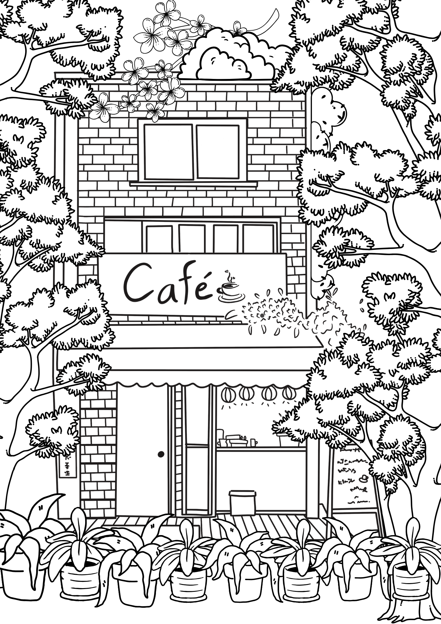 Rentoudu värittäen – Aikuisten värityssivut (15 sivua, tulostettava PDF)