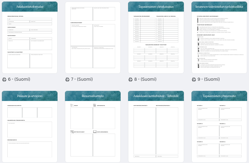 Työpohjat valmentajalle – Selkeytä istunnot ja rakenna luottamusta - valmennustapaamisten suunnittelija – Tuo selkeyttä, kasvua ja tuloksia valmennusmatkallesi! ✨🖋️✅