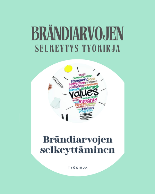 Brändisi ydin – Työkirja arvojen ja suunnan kirkastamiseen💡 Brändiarvojen selkeyttämisen työkirja – Rakenna aito ja erottuva brändi