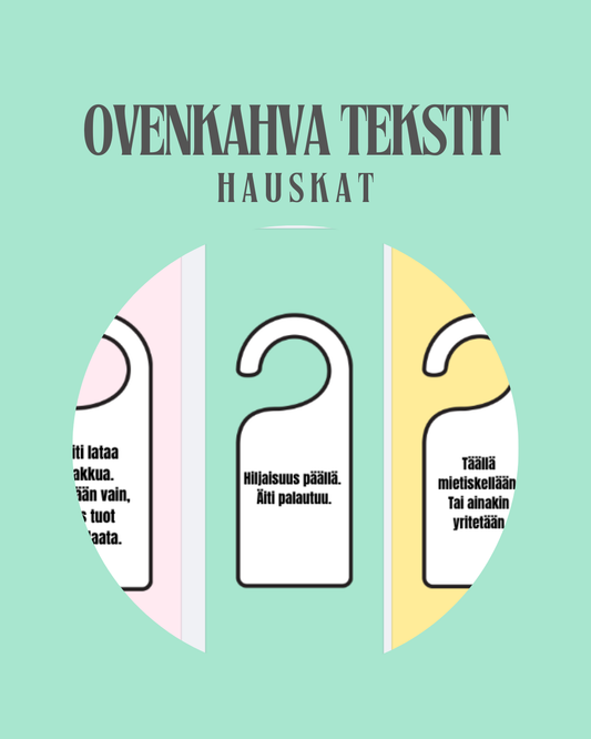 hauskat ovenkahvakyltit vanhemmille