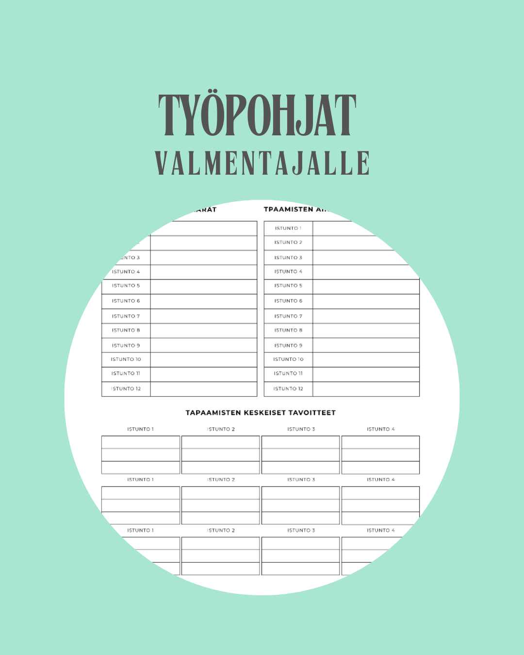 Työpohjat valmentajalle – Selkeytä istunnot ja rakenna luottamusta - valmennustapaamisten suunnittelija – Tuo selkeyttä, kasvua ja tuloksia valmennusmatkallesi! ✨🖋️✅